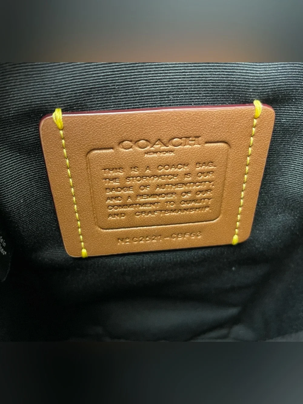 NWT Coach Sprint Sling Pack Leather CBF63 in Black